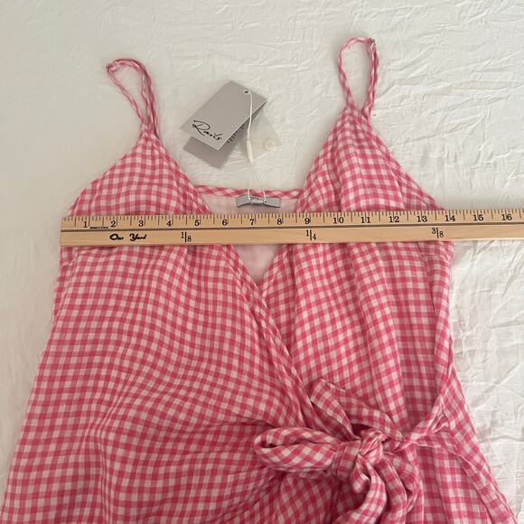 Rails Malia Plaid Gingham Spaghetti Strap Mini Dress Size S - Picture 11 of 14